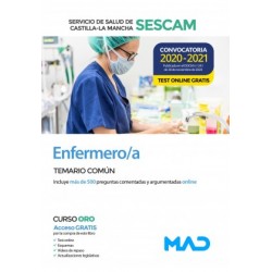 Enfermero/a del Servicio de Salud de Castilla-La Mancha (SESCAM). Temario común y test
